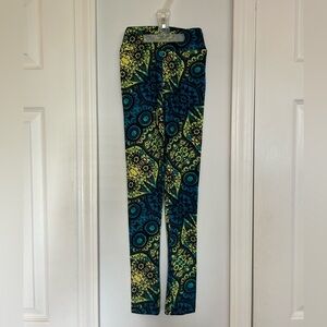 LuLaRoe Kids Leggings with Colorful Design